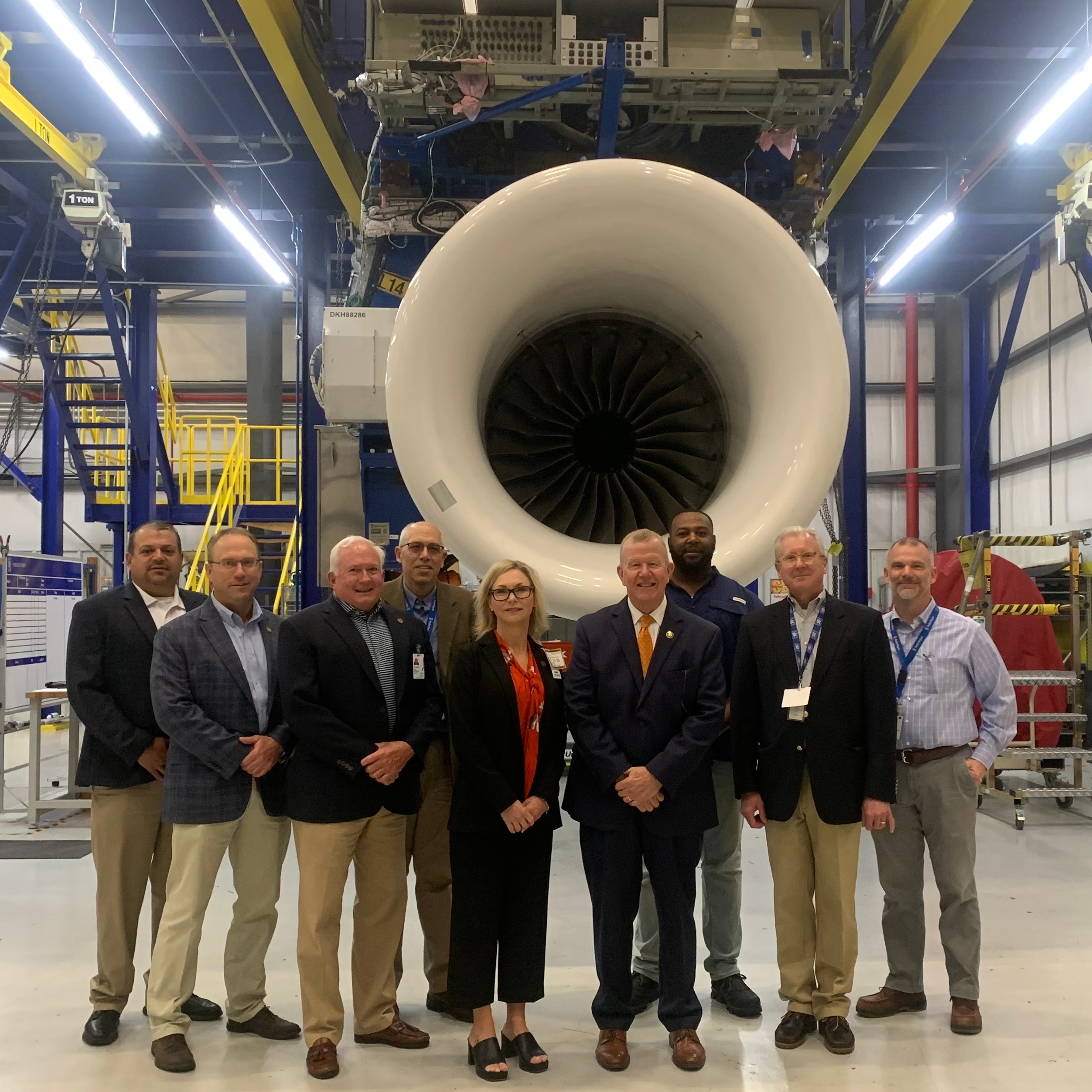 Congressman Ezell tours Stennis with his staff