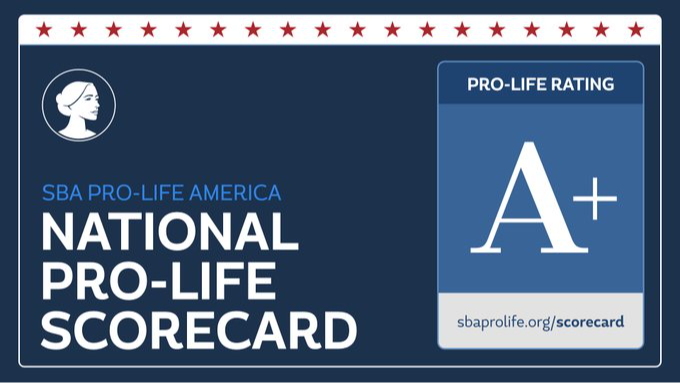 Rep. Ezell's SBA Pro-life America Scorecard Rating