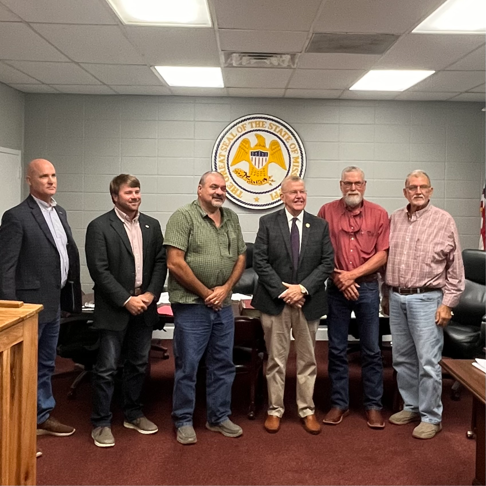 Rep. Ezell with the Greene County Board of Supervisors