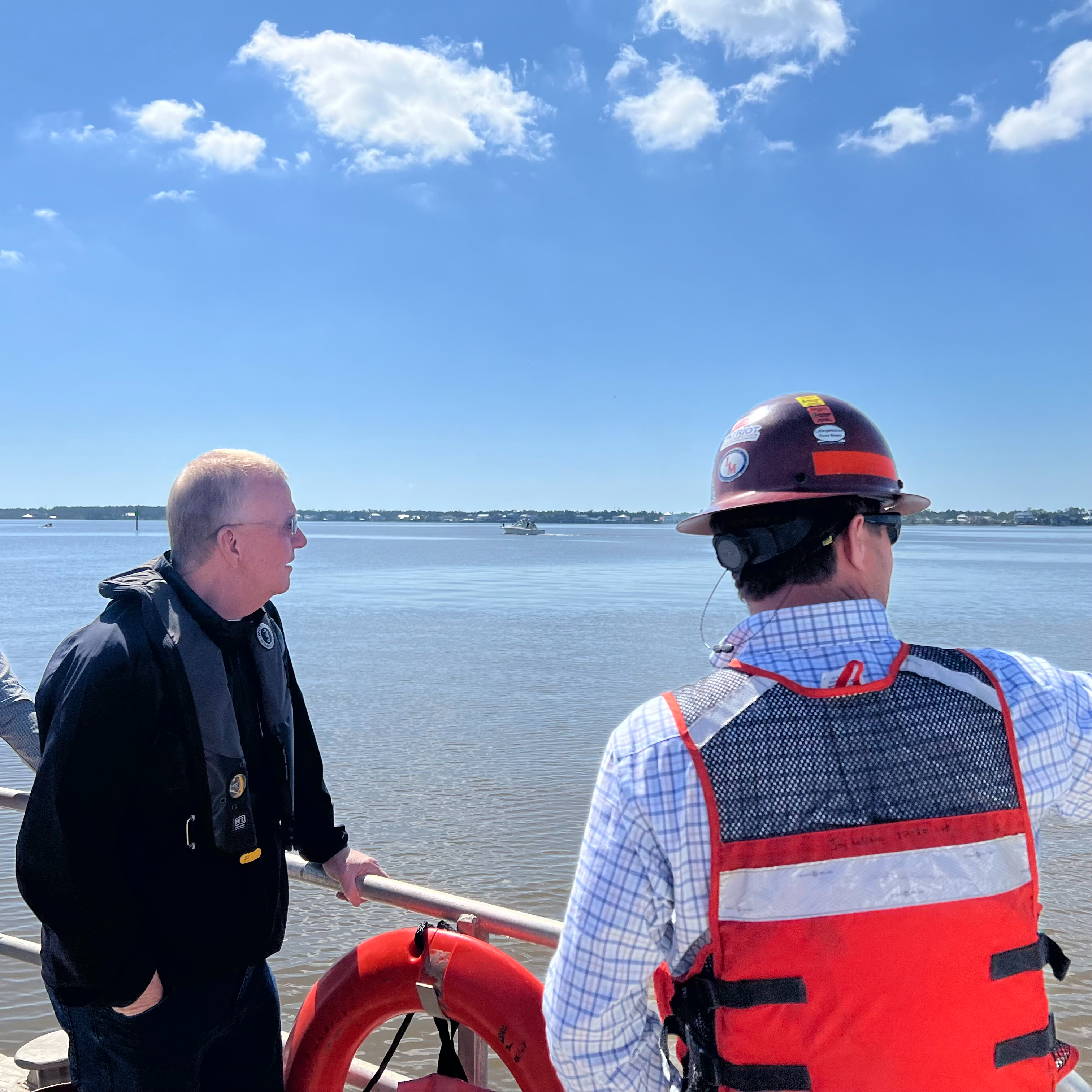 Congressman Ezell Tours the Construction of the Trapani Reef