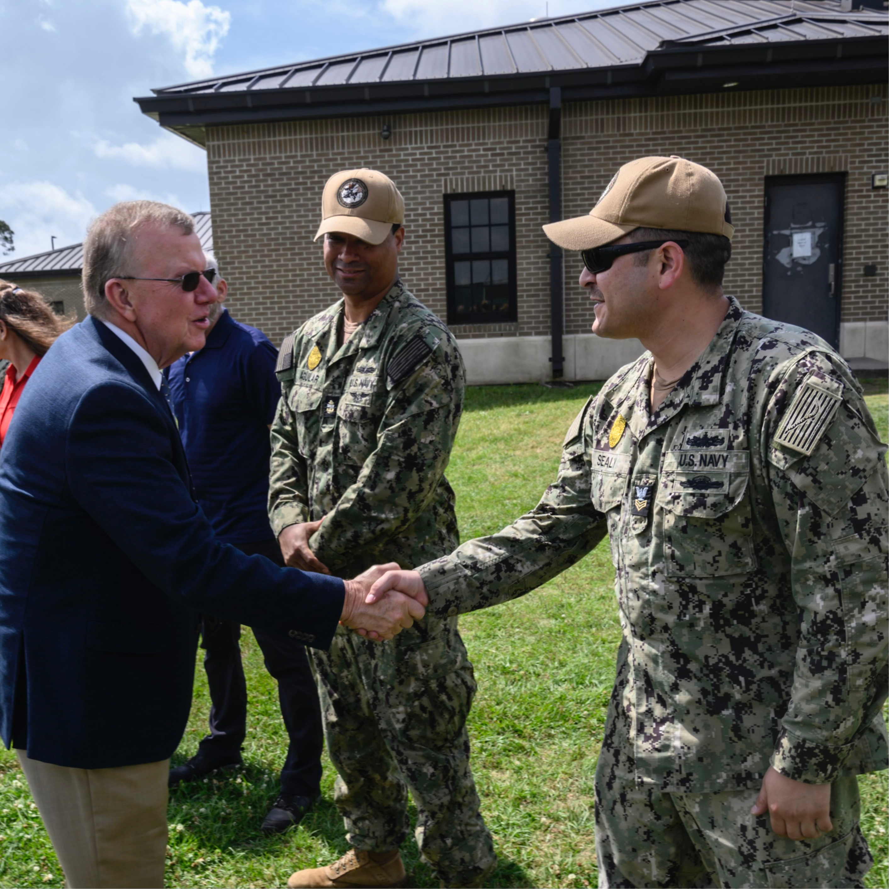 Congressman Ezell tours the Naval Battalion Base in Gulfport, MS